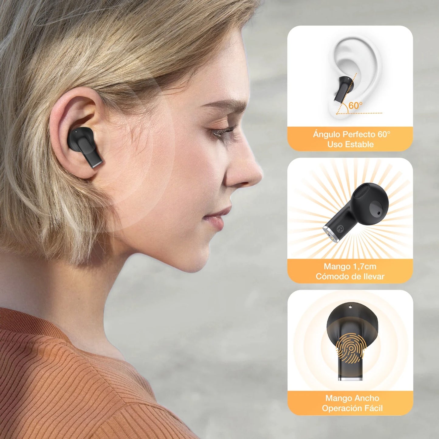 "Audífonos Inalámbricos Bluetooth AUT209 – Sonido Premium y Libertad Total"